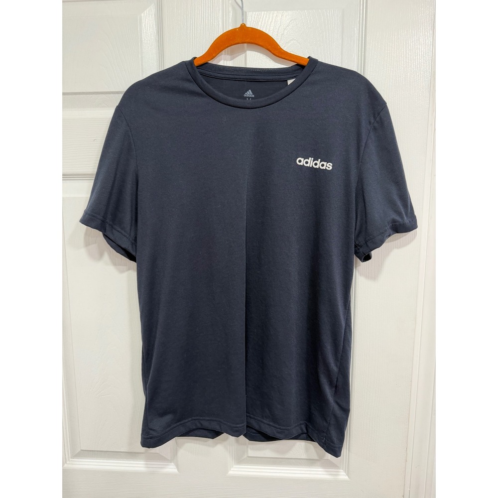 Adidas Aeroready Primegreen Navy Blue Short Sleeve T-Shirt FL8554 Womens Medium